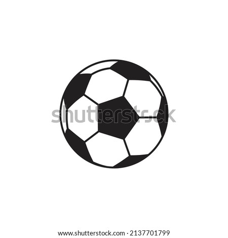 Soccer ball icon. Ball icons. Football symbol. Vector illustration