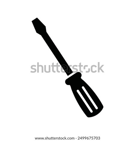 screwdriver icon, repair symbol.
, Vector illustration