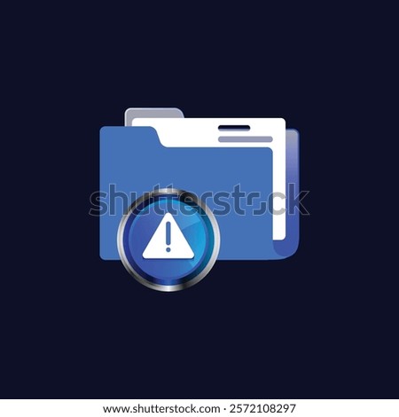 Error folder illustration concept design vector