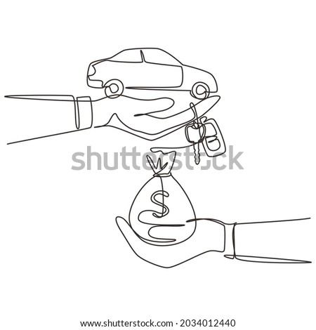 Similar – Image, Stock Photo Car cash purchase Poster