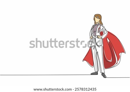 Similar – Image, Stock Photo Female doctor silhouette holding a vaccine in hand