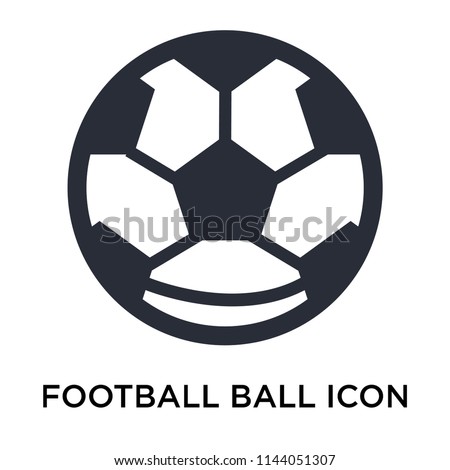 Football ball icon vector isolated on white background for your web and mobile app design, Football ball logo concept