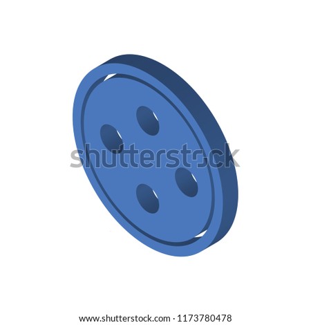 Dot isometric left top view 3D icon