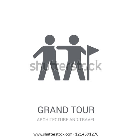 grand tour icon. Trendy grand tour logo concept on white background from Architecture and Travel collection. Suitable for use on web apps, mobile apps and print media.