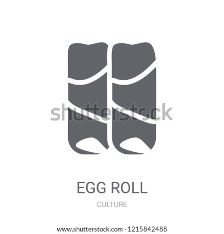 Egg Roll icon. Trendy Egg Roll logo concept on white background from Culture collection. Suitable for use on web apps, mobile apps and print media.