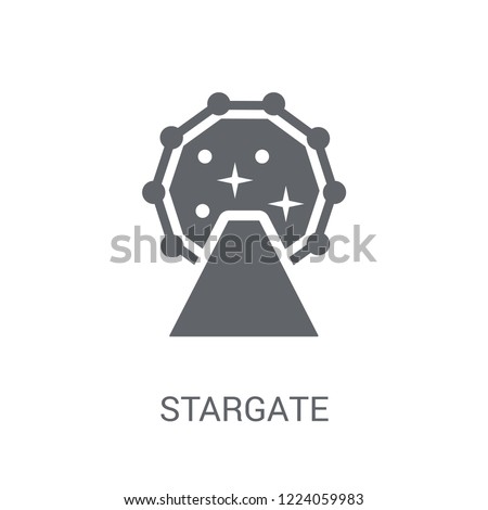 Stargate icon. Trendy Stargate logo concept on white background from Astronomy collection. Suitable for use on web apps, mobile apps and print media.