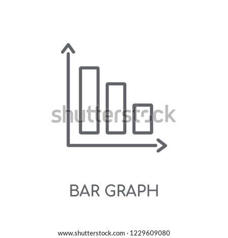 Bar Graph linear icon. Modern outline Bar Graph logo concept on white background from Productivity collection. Suitable for use on web apps, mobile apps and print media.