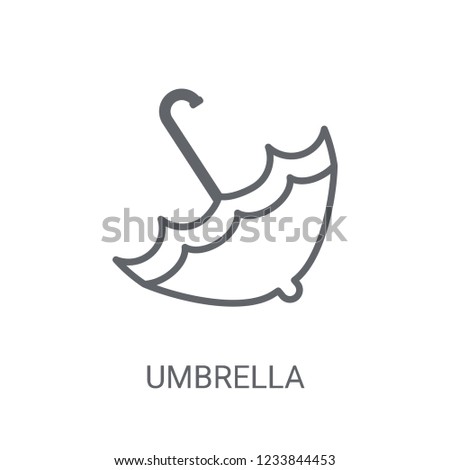 Umbrella icon. Trendy Umbrella logo concept on white background from Weather collection. Suitable for use on web apps, mobile apps and print media.