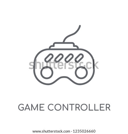 Game controller linear icon. Modern outline Game controller logo concept on white background from Entertainment and Arcade collection. Suitable for use on web apps, mobile apps and print media.