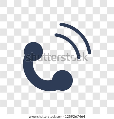 Phone call icon. Trendy Phone call logo concept on transparent background from Communication collection