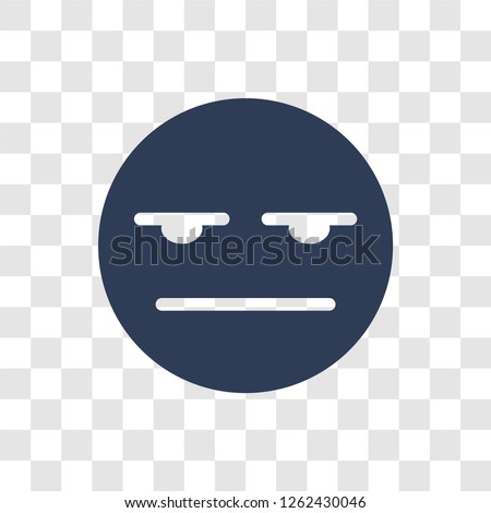 Expressionless emoji icon. Trendy Expressionless emoji logo concept on transparent background from Emoji collection