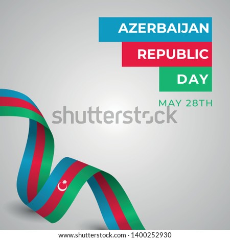 Happy Azerbaijan Republic Day Vector Template Design Illustration