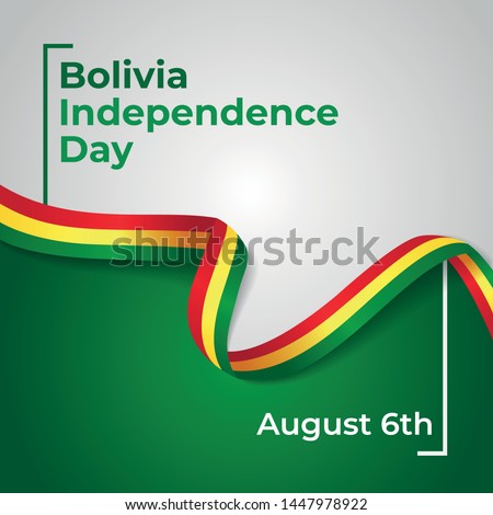 Happy Plurinational State of Bolivia Independence Day Vector Design Template Illustration