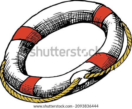 Vector illustration of hand-drawn life band