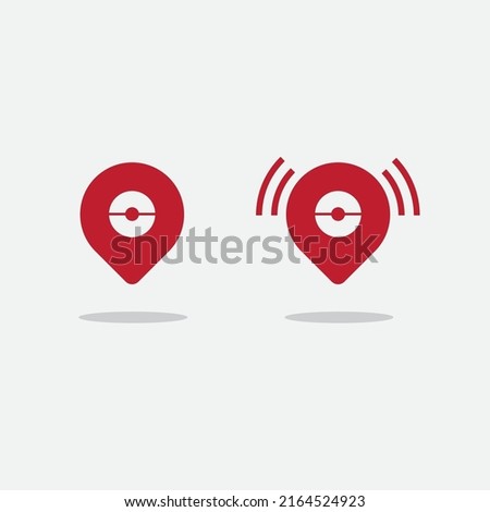 map pointer vector icon stock