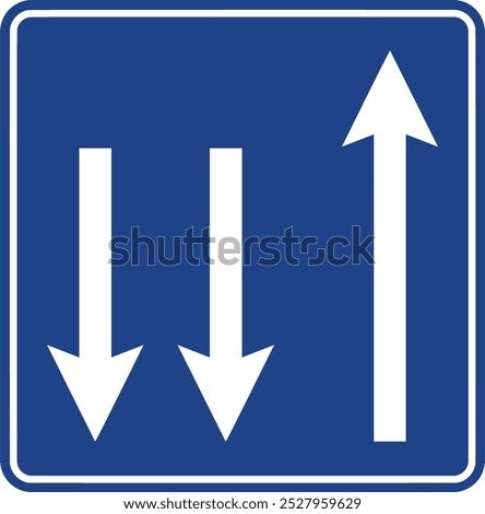 Lane Regulation signs, Information signs, Road signs in Turkey. Standard traffic signs on Turkish highways. (Turkish: Karayolları standart trafik işaret levhaları, Bilgi işaretleri)