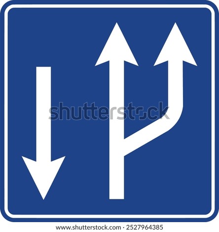 Lane Regulation signs, Information signs, Road signs in Turkey. Standard traffic signs on Turkish highways. (Turkish: Karayolları standart trafik işaret levhaları, Bilgi işaretleri)