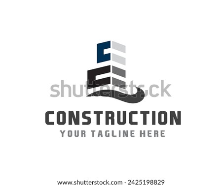 C initial building apartment real estate logo icon symbol design template illustration inspiration