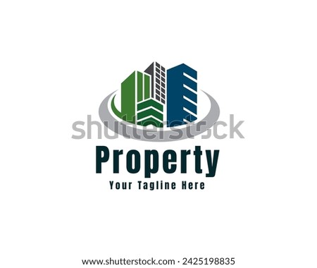 abstract property building real estate logo icon symbol design template illustration inspiration
