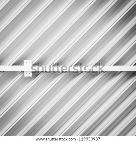Aluminum sheet ceiling background, detail