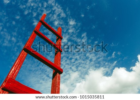 Similar – Image, Stock Photo Sky ladder