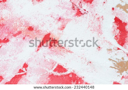 red and white painted  abstract background