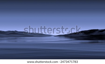 Similar – Foto Bild Nacht auf dem See in den Bergen