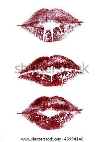 Red Lipstick Kiss Prints