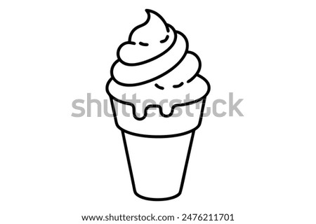 ice cream  Vector Illustration for Graphic Design Projects