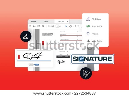 Program for creating digital signatures in pdf format. Software for view, create, manipulate, print and manage Portable Document Format. Editing text documents