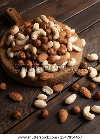 Similar – Image, Stock Photo Mix nuts close up almond