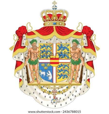 Greater coat of arms of Denmark Danish royal