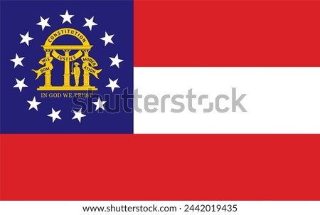 Georgia flag state of united states