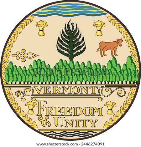 Vermont Great Seal - State of United States
