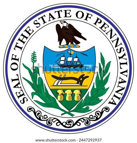 Pennsylvania Great Seal - State of United States USA