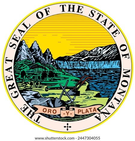 Montana Great Seal - State of United States USA