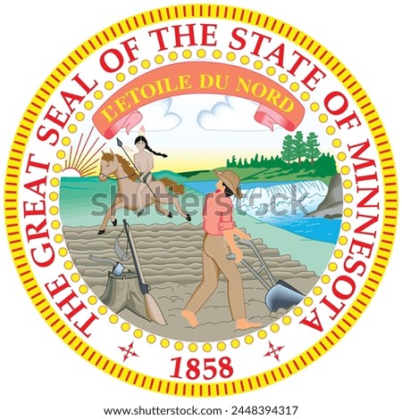 Minnesota Great Seal - State of United States USA
