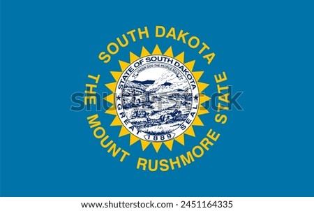 South Dakota flag - State of United States USA
