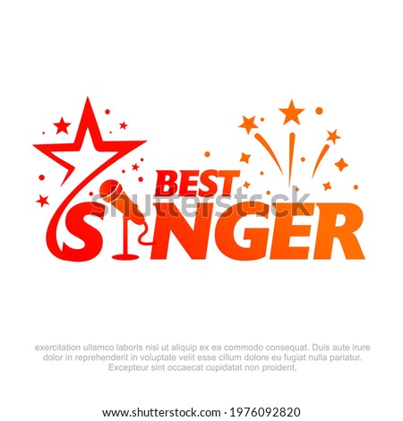 Best Singer Vector. Best Singer Award. Singer of the year. Top Singer Certificate.