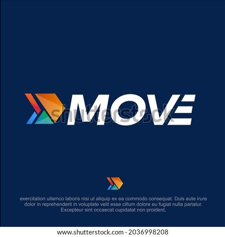 modern Moving Company vector logo design. Abstract arrow logo design. Colourful arrow logo vector. Arrow symbol design. Transportation company vector logo. 