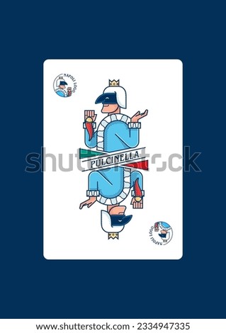 card design by Pulcinella Naples lucky charm