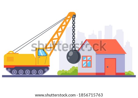 Similar – Image, Stock Photo wreck Demolition house