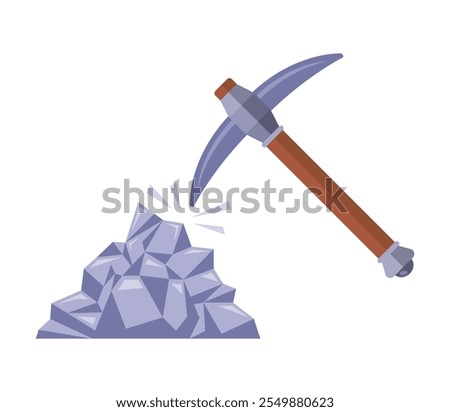 iron pickaxe mining resources. tools for mining resources in a mine