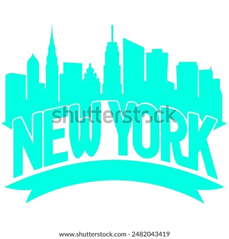 New York City lettering from the United States