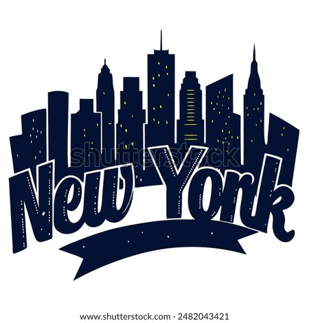 New York City lettering from the United States