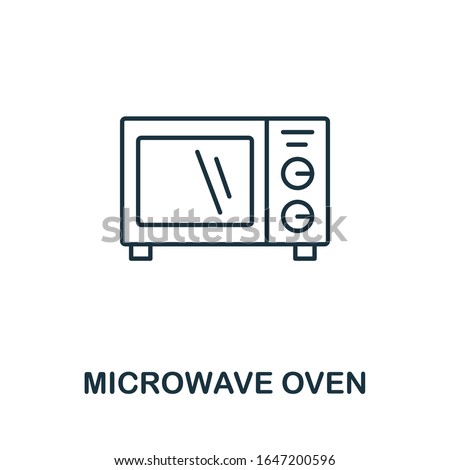 Microwave Oven icon from household collection. Simple line Microwave Oven icon for templates, web design and infographics