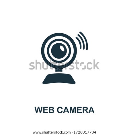 Web Camera icon. Simple illustration from wireless devices collection. Creative Web Camera icon for web design, templates, infographics and more