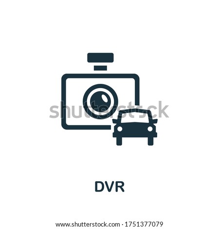 Dvr icon. Simple element from carsharing collection. Creative Dvr icon for web design, templates, infographics and more