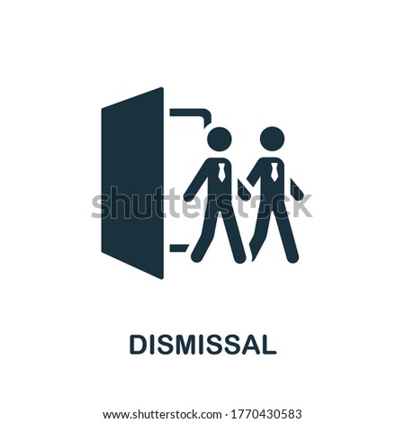 Dismissal icon. Simple element from Crisis collection. Creative Dismissal icon for web design, templates, infographics and more