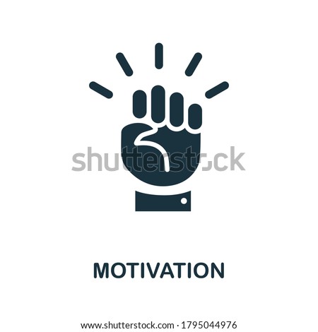 Motivation icon. Simple element from team building collection. Creative Motivation icon for web design, templates, infographics and more Imagine de stoc © 